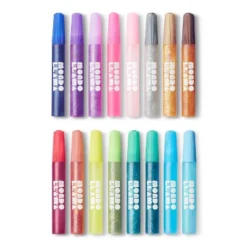 16ct Glitter Glue Pen Pack - Mondo Llamaâ„¢: Multicolor Metallic Craft Embellishments, Art & Stationery, Ages 6+