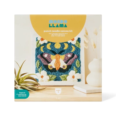 Halloween Craft Moth Punch Needle Canvas Kit - Mondo Llama™ 4 Halloween Craft Moth Punch Needle Canvas Kit - Mondo Llama™ - Image 4