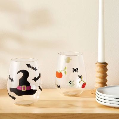 2ct Halloween Craft Glass Tumbler Painting Kit - Mondo Llama™ 1 2ct Halloween Craft Glass Tumbler Painting Kit - Mondo Llama™