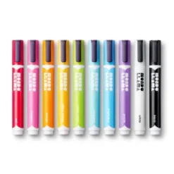 10ct Erasable Chalk Paint Markers Chisel Tip - Mondo Llama™: Multicolored Liquid Chalkboard & Window Markers
