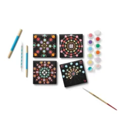 4'' X 4'' 4pk Paint-Your-Own Canvas Kit Mandalas - Mondo Llama™ -Mondo Llama GUEST 1964ec05 4cb2 427c 810c 21f75a01c194