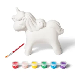 Paint-Your-Own Ceramic Unicorn Kit - Mondo Llamaâ„¢: Painting Kit With Brush & Paint, Ceramic Animal Craft For Ages 8+