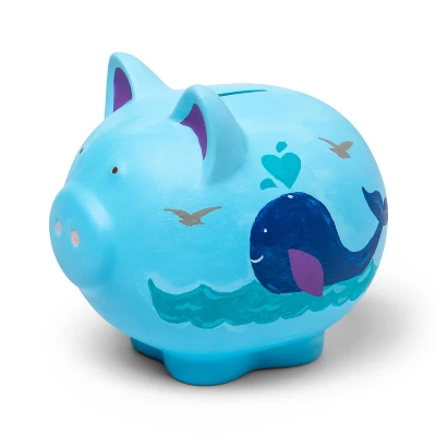 Paint-Your-Own Piggy Bank Craft Kit - Mondo Llama™: Ceramic Painting Coin Bank For Kids, Includes Paints & Brushes 3 Paint-Your-Own Piggy Bank Craft Kit - Mondo Llama™: Ceramic Painting Coin Bank For Kids, Includes Paints & Brushes - Image 3