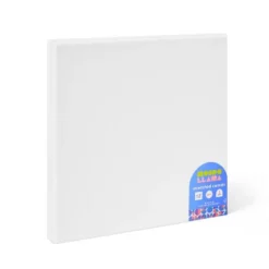 2pk 10"x10" Stretched Canvas White - Mondo Llama™: Art Canvases To Paint On, 1.26" Depth, Pack Of 2 -Mondo Llama GUEST 1ea6eb40 0d03 4814 8329 34c26658225d