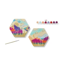 2pk Paint By Number Wood Cirlces - Mondo Llama™ -Mondo Llama GUEST 21f14e9d 3c6a 4ec9 b691 c844efeac221