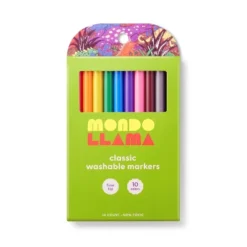 10ct Washable Markers Fine Tip Classic Colors - Mondo Llama™ -Mondo Llama GUEST 2a0bc3ba 7ae8 4717 bfe0 1a79e853b506