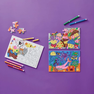 3ct Color-Your-Own Puzzles Craft Kit - Mondo Llama™ 1 3ct Color-Your-Own Puzzles Craft Kit - Mondo Llama™