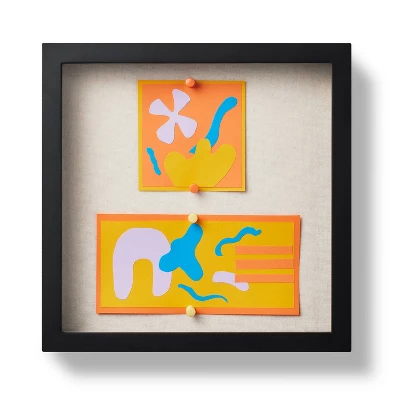 MDF Shadow Box Frame Unfinished Craft 12"x12" Black - Mondo Llama™ 1 MDF Shadow Box Frame Unfinished Craft 12"x12" Black - Mondo Llama™