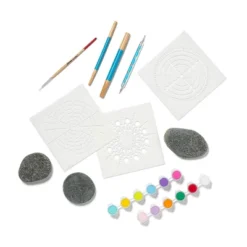 Painting Cobblestone Craft Kit Mandala Dot - Mondo Llamaâ„¢