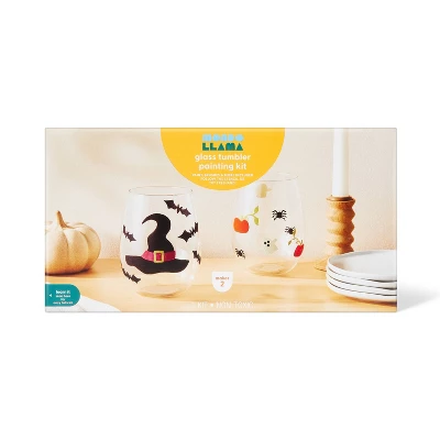 2ct Halloween Craft Glass Tumbler Painting Kit - Mondo Llama™ 4 2ct Halloween Craft Glass Tumbler Painting Kit - Mondo Llama™ - Image 4