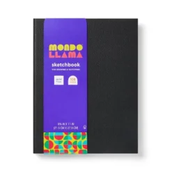 108pg Blank Hardbound Sketchbook 8.5"x11" Black - Mondo Llama™: Lay-Flat, , All Ages, 216 Pages -Mondo Llama GUEST 4f66d282 37d6 4b4e 9d68 480a1260a08b