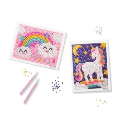 2pk 6''X6'' Gem Art Poster Unicorn/Rainbow - Mondo Llama™: DIY Gemstone Craft Kit For Kids, Ages 6+ -Mondo Llama GUEST 5a61c463 b462 468c 9a5e 8448c98e00a2