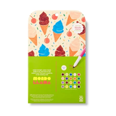 20ct Washable Markers Super Tip Classic Colors - Mondo Llama™ 2 20ct Washable Markers Super Tip Classic Colors - Mondo Llama™ - Image 2