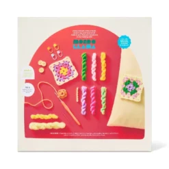 Summer Craft Granny Square Throw Pillow Crochet Kit- Mondo Llama™ -Mondo Llama GUEST 622d9577 ce47 4d69 9d53 3715684fc2fc