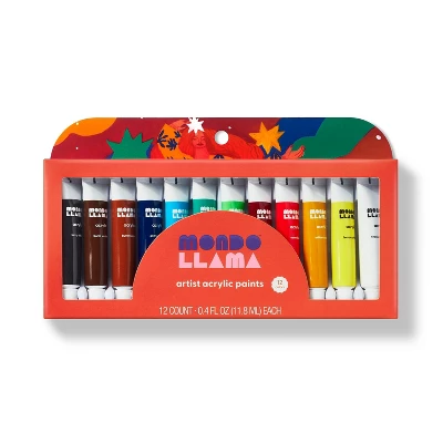 12ct Artist Acrylic Paint Tubes - Mondo Llama™ 5 12ct Artist Acrylic Paint Tubes - Mondo Llama™ - Image 5