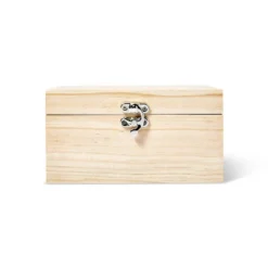 Wood Jewelry Box - Mondo Llama™: Unfinished Wooden Craft, Adult Use, 3.7" Height, 6.97" Width, 5.35" Depth -Mondo Llama GUEST 69db5354 863f 4356 a39c 46be2ddbe49e