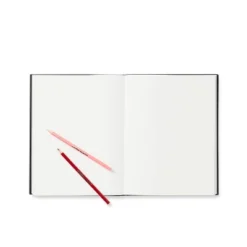 108pg Blank Hardbound Sketchbook 8.5"x11" Black - Mondo Llama™: Lay-Flat, , All Ages, 216 Pages