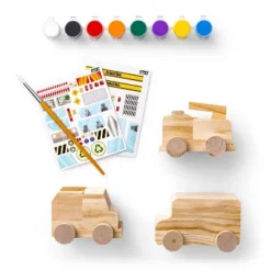 Paint-Your-Own Wooden Vehicles - Mondo Llamaâ„¢