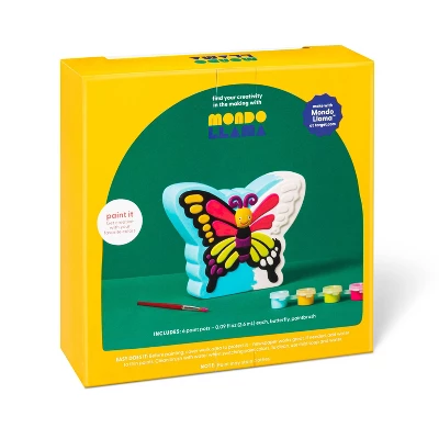Paint-Your-Own Ceramic Butterfly Craft Kit - Mondo Llama™: DIY Art Kit With Paint & Brush, Ages 8+ 2 Paint-Your-Own Ceramic Butterfly Craft Kit - Mondo Llama™: DIY Art Kit With Paint & Brush, Ages 8+ - Image 2