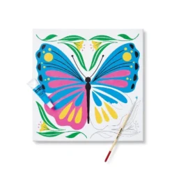 11''x11" Paint-Your-Own Canvas Craft Kit Butterfly - Mondo Llama™: DIY Art Kit With Paint, Tray, Brushes, Canvas Boards -Mondo Llama GUEST 790bb5e9 9a20 4dc0 98d1 a4234fc9a8cb