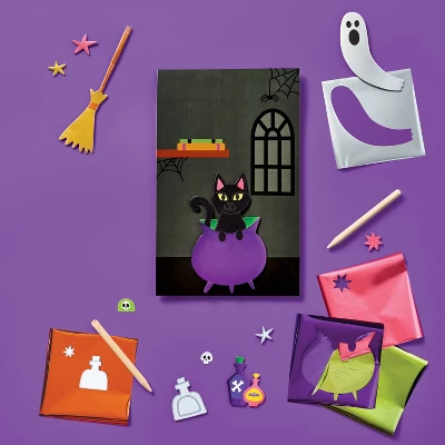 3ct Halloween Craft Foil Art Scenes Kit - Mondo Llama™ 2 3ct Halloween Craft Foil Art Scenes Kit - Mondo Llama™ - Image 2