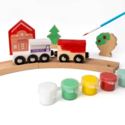 Train Set Kit With Tracks Painting Craft Kit - Mondo Llamaâ„¢