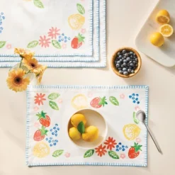 4ct Stamp-Printed Placemats Craft Kit - Mondo Llama™