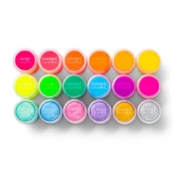 18ct Washable Tempera Paints Neon - Mondo Llamaâ„¢