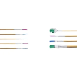 9ct Watercolor Brushes - Mondo Llama™: Nylon & Wood Artist Paint Brush Set For Watercolors, Round & Angle Types -Mondo Llama GUEST 825fec14 c8d6 4ce4 9fea b23177a5ab1e