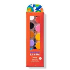 12ct Acrylic Paint Set With Paintbrush - Mondo Llama™: Non-Toxic Water-Based Craft Paints For Adults -Mondo Llama GUEST 8718d325 b05e 4e41 9b04 723c8aa6dd0b