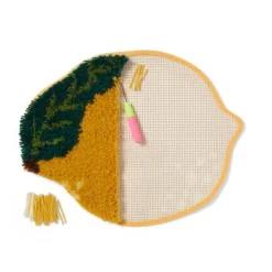 Lemon Latch Hook Accent Rug Craft Kit- Mondo Llama™