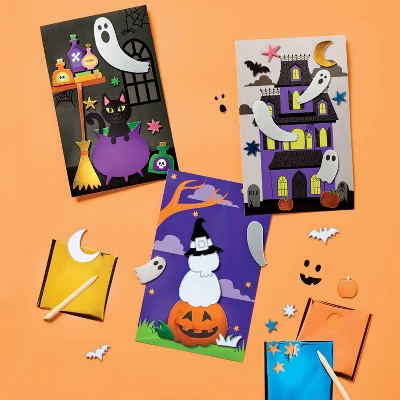 3ct Halloween Craft Foil Art Scenes Kit - Mondo Llama™ 1 3ct Halloween Craft Foil Art Scenes Kit - Mondo Llama™