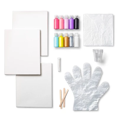 Rainbow Ready Paint Pouring Kit - Mondo Llama™ 1 Rainbow Ready Paint Pouring Kit - Mondo Llama™