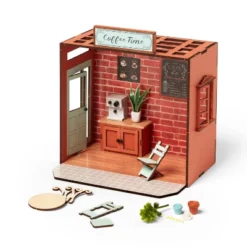 DIY 3D Miniature Coffee Shop Craft Kit - Mondo Llama™
