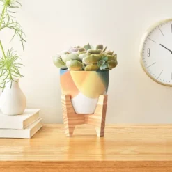 Dip Painting Planter DIY Art Kit - Mondo Llama™: Ceramic Craft Activity, Acrylic Paints & Brushes -Mondo Llama GUEST a52cb215 b11a 4320 99a1 af76a615367a