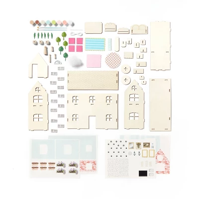 Make -Your -Own Doll House Craft Kit - Mondo Llama™ 2 Make -Your -Own Doll House Craft Kit - Mondo Llama™ - Image 2