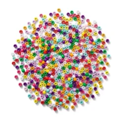 550ct Pony Beads - Mondo Llama™: Multicolor Plastic Craft Embellishments, Kandi & Hair Beads, Ages 6+