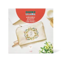 Embroidery Pouch Kit - Mondo Llama™: Craft Activity Kit With Floss & Needle, Art & Design Theme, Adult Knitting Set -Mondo Llama GUEST ad2086a0 9b69 4602 8ff0 589a0878a240