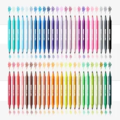 48ct Dual-Tip Brush Marker Set In Plastic Case - Mondo Llama™ -Mondo Llama GUEST c35d791f 7488 4e9a 98ff 6202844a3863