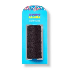 100yd Craft Twine Black - Mondo Llama™: Cotton Yarn & Ribbon For Art, Stationery, Office, 300ft Length 5 100yd Craft Twine Black - Mondo Llama™: Cotton Yarn & Ribbon For Art, Stationery, Office, 300ft Length -Mondo Llama GUEST d40fca12 df25 4f3d 8c74 50c5d8e8ce8d
