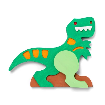 Freestanding Wood Dinosaur - Mondo Llama™: Unfinished Craft, 6" Tall, Animal Theme, Ages 3+ 3 Freestanding Wood Dinosaur - Mondo Llama™: Unfinished Craft, 6" Tall, Animal Theme, Ages 3+ - Image 3