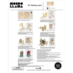 Create-Your-Own Wood Walking Robot Kit - Mondo Llama™: DIY Science Craft With Paint & Brush, Ages 14+, Requires 2 AA Batteries 8 Create-Your-Own Wood Walking Robot Kit - Mondo Llama™: DIY Science Craft With Paint & Brush, Ages 14+, Requires 2 AA Batteries -Mondo Llama GUEST e22cb875 d125 4c0c 968c 1eb98db0759a