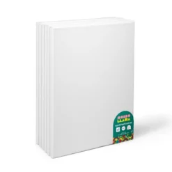 6pk 9"x12" Stretched Canvas White - Mondo Llama™ -Mondo Llama GUEST e3526bb0 96af 44e6 a0a0 a4ea0962756d