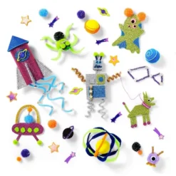 Cosmic Bucket Of Crafts Set - Mondo Llama™: DIY Art Kit With Pom Poms, 336 Pieces, Ages 6+ -Mondo Llama GUEST e40e5f77 2170 45dc 91b9 796c5f168983