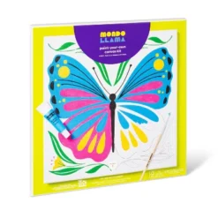 11''x11" Paint-Your-Own Canvas Craft Kit Butterfly - Mondo Llama™: DIY Art Kit With Paint, Tray, Brushes, Canvas Boards -Mondo Llama GUEST e70f3610 7b18 43c6 afb8 0cd53b21e134