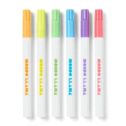 6ct Metallic Outline Markers - Mondo Llama™