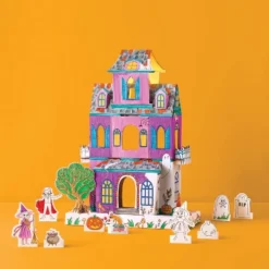 Halloween Craft Tabletop Haunted House Coloring Kit - Mondo Llamaâ„¢