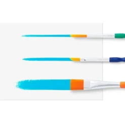 5ct Paintbrush Set - Mondo Llama™: Multicolor Artist Brushes For Watercolor, Round & Flat, 6.25" Length -Mondo Llama GUEST f6434452 f409 42da b566 55af870176e8