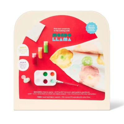 Scarf Fabric Paint Dye Craft Kit - Mondo Llama™ 3 Scarf Fabric Paint Dye Craft Kit - Mondo Llama™ - Image 3