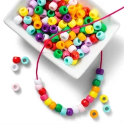 550ct Pony Beads - Mondo Llama™: Multicolor Plastic Craft Embellishments, Kandi & Hair Beads, Ages 6+ -Mondo Llama GUEST fe042ed0 8260 473e a4df c423c5c38ed8